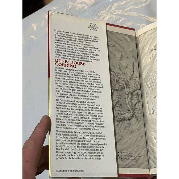 2001 Dune House Corrino Brian Herbert, Kevin J. Anderson 1st Ed 1st Print, HC DJ - Picture 7 of 14